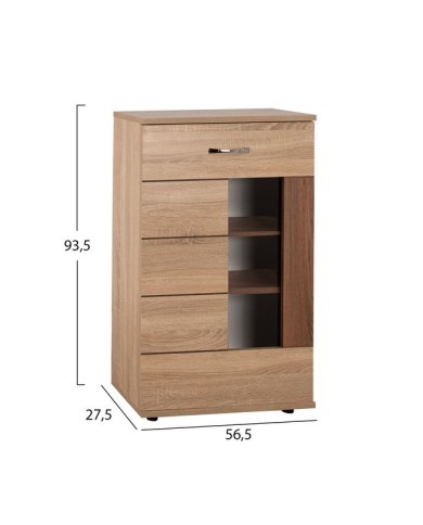 ΒΙΤΡΙΝΑ-ΝΤΟΥΛΑΠΙ TV AMALFI SONAMA-ΚΑΡΥΔΙ HM2321.01 56,5Χ27,5Χ93,5Υ εκ.