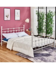 ΚΡΕΒΑΤΙ ΜΕΤΑΛΛΙΚΟ JACINDA 150x200 εκ. ΛΕΥΚΟ ΧΡΩΜΑ HM575.02