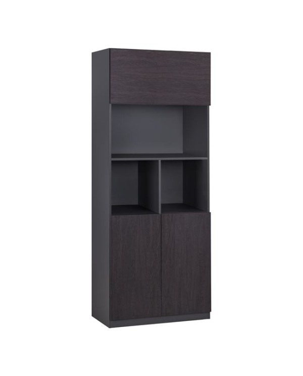 ΒΙΒΛΙΟΘΗΚΗ ΓΡΑΦΕΙΟΥ ΕΠΑΓΓΕΛΜΑΤΙΚΗ ROSEWOOD HM2089 80Χ40Χ200Υ εκ.