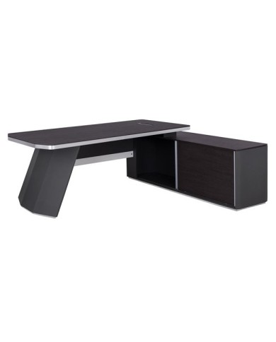 ΓΡΑΦΕΙΟ ΕΠΑΓΓΕΛΜΑΤΙΚΟ ΔΕΞΙΑ ΓΩΝΙΑ ROSEWOOD HM2083R 220X180X76Υ εκ.