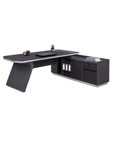 ΓΡΑΦΕΙΟ ΕΠΑΓΓΕΛΜΑΤΙΚΟ ΔΕΞΙΑ ΓΩΝΙΑ ROSEWOOD HM2084R 220X180X76Υ εκ.
