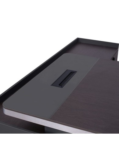 ΓΡΑΦΕΙΟ ΕΠΑΓΓΕΛΜΑΤΙΚΟ ΔΕΞΙΑ ΓΩΝΙΑ ROSEWOOD HM2084R 220X180X76Υ εκ.