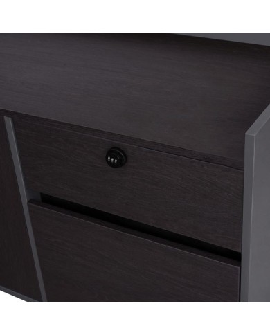 ΓΡΑΦΕΙΟ ΕΠΑΓΓΕΛΜΑΤΙΚΟ ΔΕΞΙΑ ΓΩΝΙΑ ROSEWOOD HM2084R 220X180X76Υ εκ.