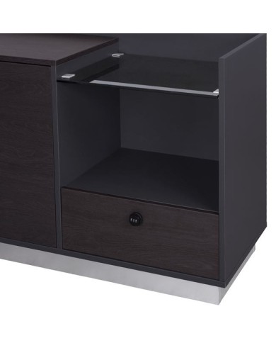 ΓΡΑΦΕΙΟ ΕΠΑΓΓΕΛΜΑΤΙΚΟ ΔΕΞΙΑ ΓΩΝΙΑ ROSEWOOD HM2086R 180X170X76Υ εκ.