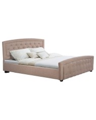 ΚΡΕΒΑΤΙ ODELIA ΜΕ ΥΦΑΣΜΑ ΜΠΕΖ 150x200 εκ. HM550.06