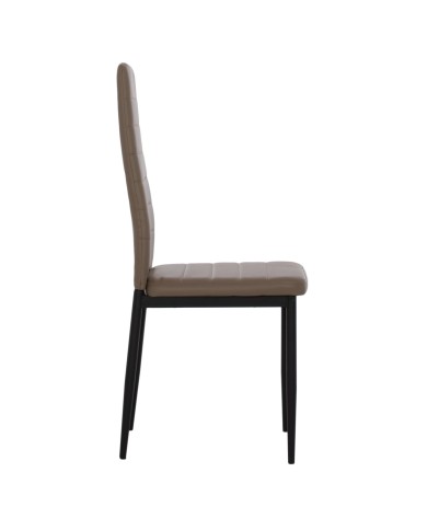 ΚΑΡΕΚΛΑ ΜΕΤΑΛΛΙΚΗ LADY HM0037.25 ΚΑΠΟΥΤΣΙΝΟ PU ΜΕΤΑΛΛΙΚΟ ΣΚΕΛΕΤΟ K/D 42x44x95εκ.