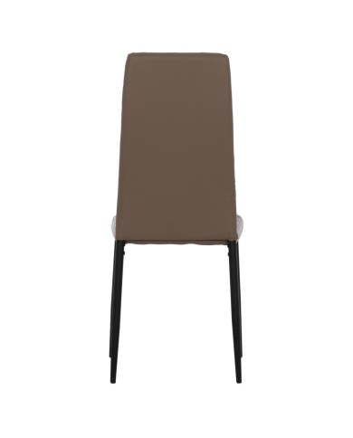 ΚΑΡΕΚΛΑ ΜΕΤΑΛΛΙΚΗ LADY HM0037.25 ΚΑΠΟΥΤΣΙΝΟ PU ΜΕΤΑΛΛΙΚΟ ΣΚΕΛΕΤΟ K/D 42x44x95εκ.