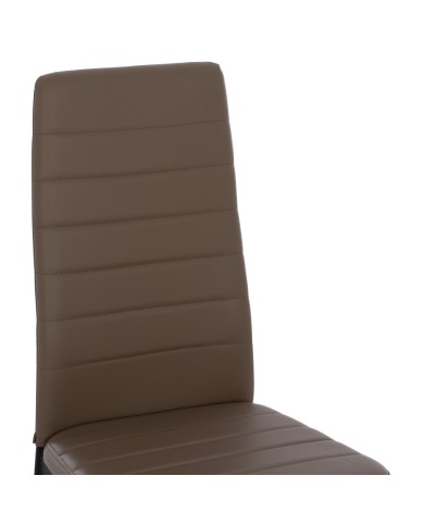 ΚΑΡΕΚΛΑ ΜΕΤΑΛΛΙΚΗ LADY HM0037.25 ΚΑΠΟΥΤΣΙΝΟ PU ΜΕΤΑΛΛΙΚΟ ΣΚΕΛΕΤΟ K/D 42x44x95εκ.