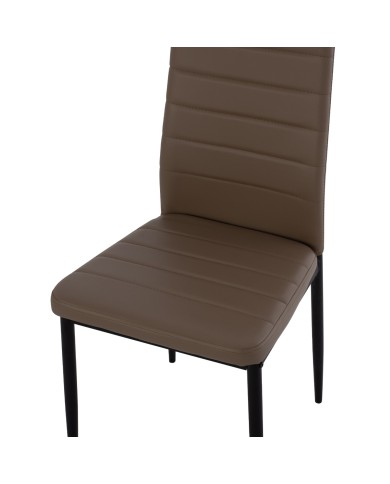ΚΑΡΕΚΛΑ ΜΕΤΑΛΛΙΚΗ LADY HM0037.25 ΚΑΠΟΥΤΣΙΝΟ PU ΜΕΤΑΛΛΙΚΟ ΣΚΕΛΕΤΟ K/D 42x44x95εκ.