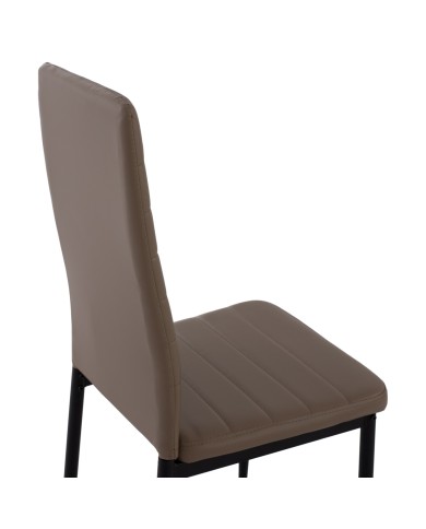 ΚΑΡΕΚΛΑ ΜΕΤΑΛΛΙΚΗ LADY HM0037.25 ΚΑΠΟΥΤΣΙΝΟ PU ΜΕΤΑΛΛΙΚΟ ΣΚΕΛΕΤΟ K/D 42x44x95εκ.