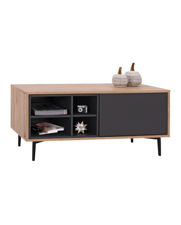 ΕΠΙΠΛΟ TV MARGARIT HM8676 ΜΑΥΡΟ ΜΕ ΦΥΣΙΚΟ 98x39,5x44,5Υ εκ.