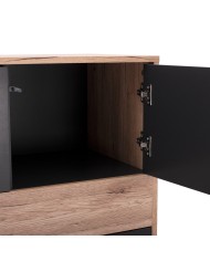 ΒΙΒΛΙΟΘΗΚΗ MARGARIT HM8678 ΓΚΡΙ ΜΕ ΦΥΣΙΚΟ 78x39x130Υ εκ.