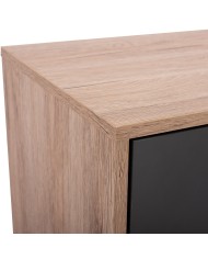 ΒΙΒΛΙΟΘΗΚΗ MARGARIT HM8678 ΓΚΡΙ ΜΕ ΦΥΣΙΚΟ 78x39x130Υ εκ.