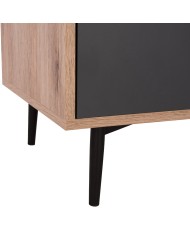 ΒΙΒΛΙΟΘΗΚΗ MARGARIT HM8678 ΓΚΡΙ ΜΕ ΦΥΣΙΚΟ 78x39x130Υ εκ.