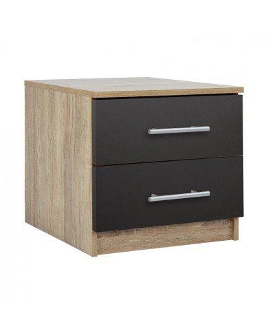 ΚΟΜΟΔΙΝΟ ΜΕΛΑΜΙΝΗΣ CHELSEA HM2220.04 SONAMA-ΓΚΡΙ 48X40X41Υ εκ.