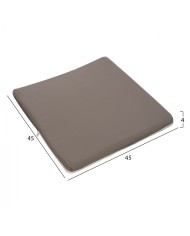ΜΑΞΙΛΑΡΙ ΚΑΡΕΚΛΑΣ POLYESTER CHIOS ΓΚΡΙ HM11240.10P 45X45X4κ.