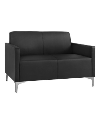 ΚΑΝΑΠΕΣ 2ΘΕΣΙΟΣ NELLIE HM3159.21 ΜΕ ΜΑΥΡΟ PU 113x71x71Υ εκ.