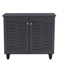ΠΑΠΟΥΤΣΟΘΗΚΗ-ΝΤΟΥΛΑΠΙ ΞΥΛΙΝΗ CASSIOPE HM2208.10 ΓΚΡΙ 77Χ34Χ67.5εκ.