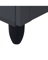 ΠΑΠΟΥΤΣΟΘΗΚΗ-ΝΤΟΥΛΑΠΙ ΞΥΛΙΝΗ CASSIOPE HM2208.10 ΓΚΡΙ 77Χ34Χ67.5εκ.