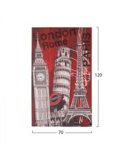 ΠΙΝΑΚΑΣ ΚΑΜΒΑΣ TOWERS HM7155.04 120X70X2.5 εκ.