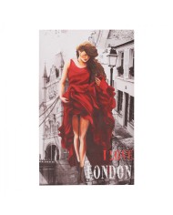 ΠΙΝΑΚΑΣ ΚΑΜΒΑΣ LONDON WOMAN HM7155.05 120X70X2.5 εκ.