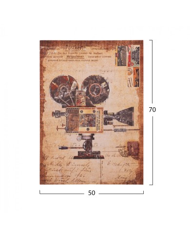 ΠΙΝΑΚΑΣ ΚΑΜΒΑΣ OLD CAMERA HM7153.06 50X70X2.5 εκ.