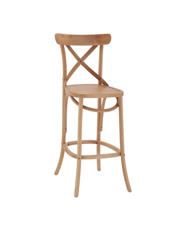 ΣΚΑΜΠΟ ΞΥΛΙΝΟ GIOLIANA HM8750.05 ΑΠΟ ΟΞΙΑ DARK HONEY ΜΕ PLYWOOD ΚΑΘΙΣΜΑ 46x46x109Υ εκ.