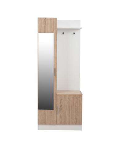 ΕΠΙΠΛΟ ΕΙΣΟΔΟΥ ΜΕ ΚΑΘΡΕΠΤΗ JANICE HM2264 SONAMA ΛΕΥΚΟ 70x37x181 εκ.