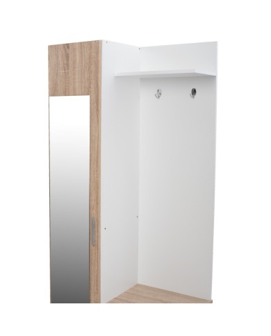 ΕΠΙΠΛΟ ΕΙΣΟΔΟΥ ΜΕ ΚΑΘΡΕΠΤΗ JANICE HM2264 SONAMA ΛΕΥΚΟ 70x37x181 εκ.