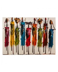 ΠΙΝΑΚΑΣ ΚΑΜΒΑΣ COLORFUL AFRICAN ART HM7197.02 100X3X70 εκ.