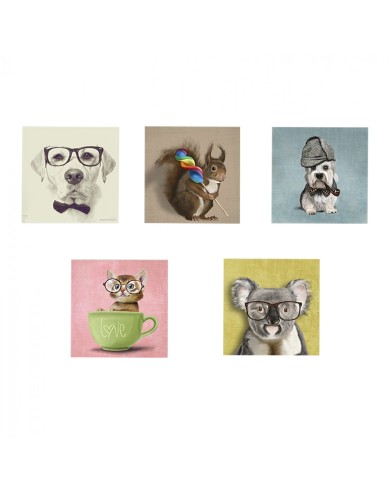 ΠΙΝΑΚΑΣ ΠΕΝΤΑΠΤΥΧΟ MDF CLEVER PETS HM7205.01 75X0,3X15 εκ.