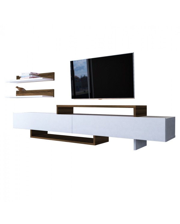 ΣΥΝΘΕΤΟ ΤΗΛΕΟΡΑΣΗΣ ΚΑΡΥΔΙ -ΛΕΥΚΟ 180x40x35,6 εκ.HM8909.02