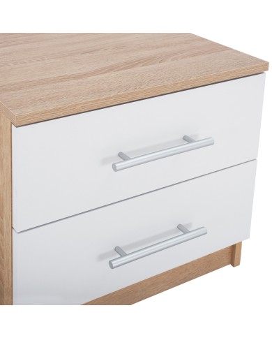 ΚΟΜΟΔΙΝΟ ΜΕΛΑΜΙΝΗΣ HM2220.06 SONAMA - ΛΕΥΚΟ 48x40,5x41,5 εκ.