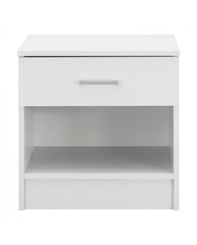 ΚΟΜΟΔΙΝΟ ΜΕ 1 ΣΥΡΤΑΡΙ LANEY ΛΕΥΚΟ HM2345.05 45x35,5x47 εκ.