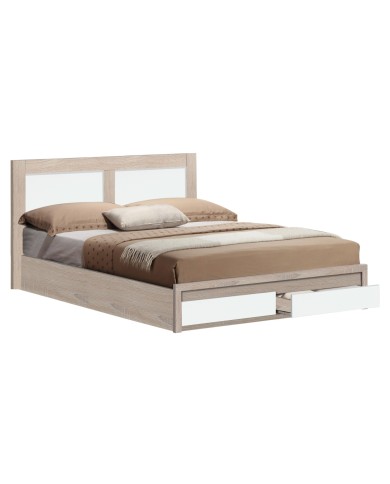 ΚΡΕΒΑΤΙ CAPRI HM312.06 ΜΕ 2 ΣΥΡΤΑΡΙΑ SONAMA ΛΕΥΚΟ ΓΙΑ ΣΤΡΩΜΑ 150x200 εκ.