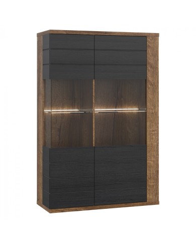 ΒΙΤΡΙΝΑ ΜΕΛΑΜΙΝΗΣ RYKER HM8854 ΚΑΡΥΔΙ ΓΚΡΙ 101,8x41,6x155,5 εκ.