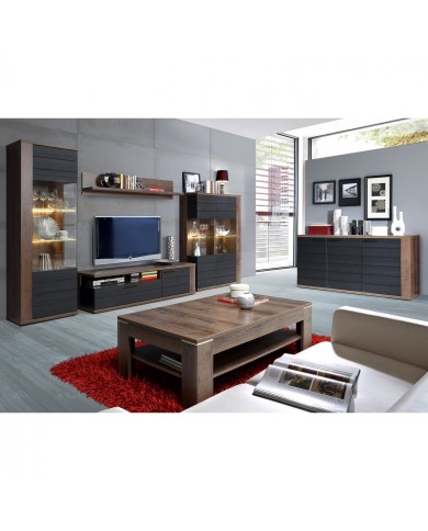 ΒΙΤΡΙΝΑ ΜΕΛΑΜΙΝΗΣ RYKER HM8854 ΚΑΡΥΔΙ ΓΚΡΙ 101,8x41,6x155,5 εκ.