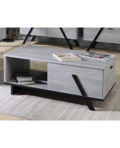 ΤΡΑΠΕΖΙ ΣΑΛΟΝΙΟΥ OTTO HM8815 ΣΤΑΧΤΙ ΜΑΥΡΟ 110x60x33 εκ.
