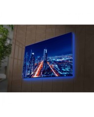 ΠΙΝΑΚΑΣ ΜΕ LED ΝΥΧΤΕΡΙΝΗ ΠΟΛΗ 70x45 HM7338