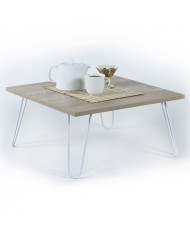 ΤΡΑΠΕΖΙ ΣΑΛΟΝΙΟΥ DIANE HM9180.01 SONAMA ΛΕΥΚΟ 60x60x29Y εκ.