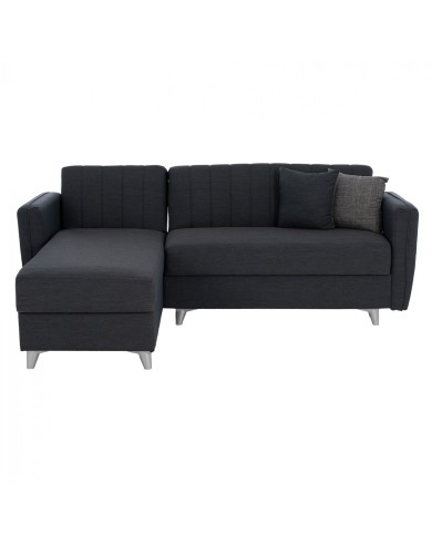 ΚΑΝΑΠΕΣ ΚΡΕΒΑΤΙ ΓΩΝΙΑ GILDA HM3177.01 ΜΕ ΑΠΟΘΗΚΕΥΤΙΚΟ ΧΩΡΟ ΓΚΡΙ ΜΠΛΕ 232x152x82