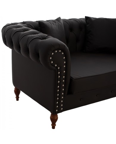 ΚΑΝΑΠΕΣ 2ΘΕΣΙΟΣ Τ. CHESTERFIELD CIELLE ΣΕ ΧΡΩΜΑ ΚΑΦΕ HM3184.03 152x85x80 εκ.