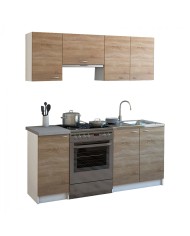 ΣΥΝΘΕΣΗ ΚΟΥΖΙΝΑΣ MAURICE ΜΕΛΑΜΙΝΗ SONAMA-ΛΕΥΚΟ HM2441 180x29,2-46