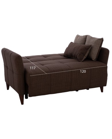 ΚΑΝΑΠΕΣ 2ΘΕΣΙΟΣ GALILEO HM3189.02 ΚΑΦΕ 150x95.5x88 εκ.