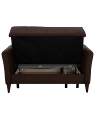 ΚΑΝΑΠΕΣ 2ΘΕΣΙΟΣ GALILEO HM3189.02 ΚΑΦΕ 150x95.5x88 εκ.
