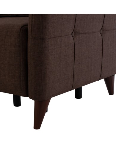 ΚΑΝΑΠΕΣ 2ΘΕΣΙΟΣ GALILEO HM3189.02 ΚΑΦΕ 150x95.5x88 εκ.