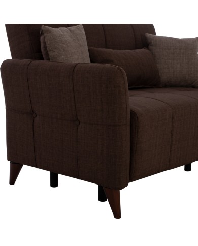 ΚΑΝΑΠΕΣ 2ΘΕΣΙΟΣ GALILEO HM3189.02 ΚΑΦΕ 150x95.5x88 εκ.