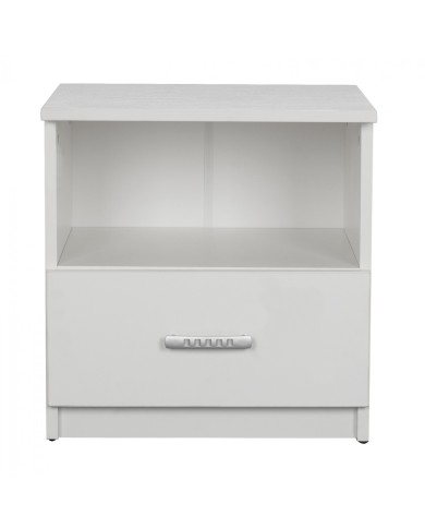 ΚΟΜΟΔΙΝΟ ADLER ΜΕΛΑΜΙΝΗΣ ΛΕΥΚΟ HM2431.03 45x40x48 εκ.