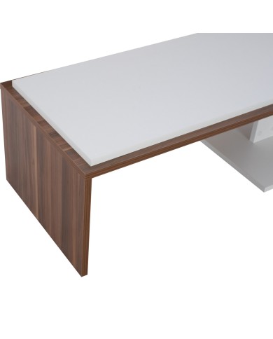 ΤΡΑΠΕΖΙ ΣΑΛΟΝΙΟΥ EDWARD ΚΑΡΥΔΙ ΛΕΥΚΟ HM9160 90x46x35,5 εκ.