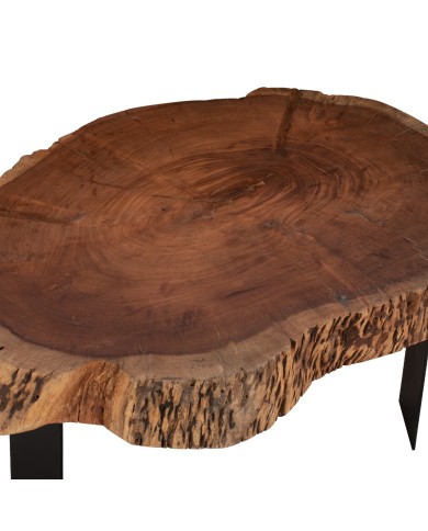 ΤΡΑΠΕΖΙ ΣΑΛΟΝΙΟΥ BRIGGS ΜΕ ΞΥΛΟ ΑΚΑΚΙΑΣ HM8776.11 80-87x50-83x40Yεκ.